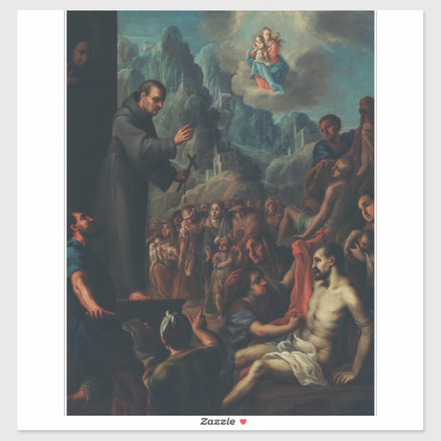 The Miracles of Saint Salvador of Horta Sticker (Sheet)