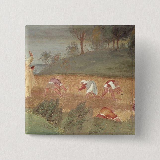 The Miracles of St. Clare of Assisi Pinback Button (Front)