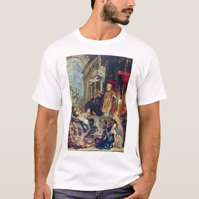 The Miracles Of St. Ignatius Of Loyola By Rubens T-Shirt (Front)