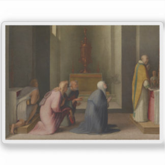The Miraculous Communion of St Catherine of Siena Sticker