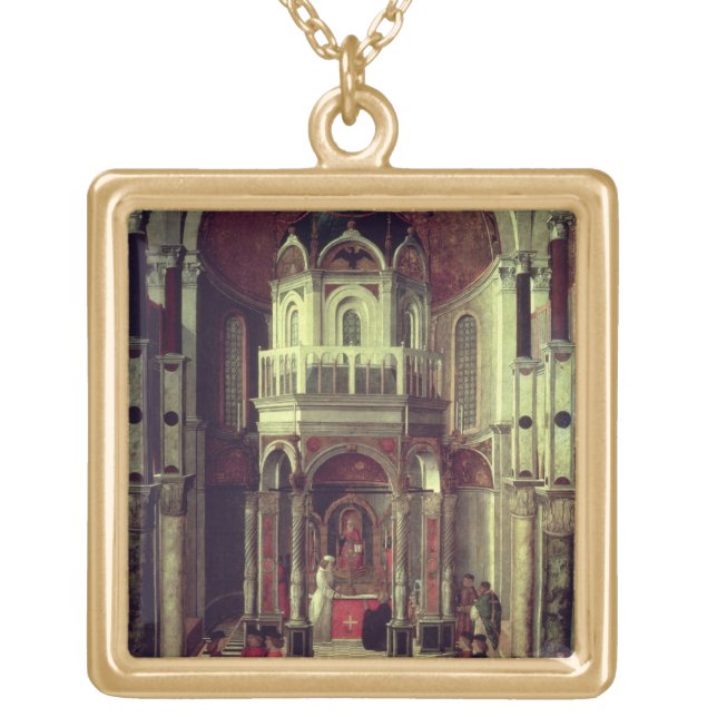 The Miraculous Healing of Pietro de' Ludovici, 150 Gold Plated Necklace (Front)