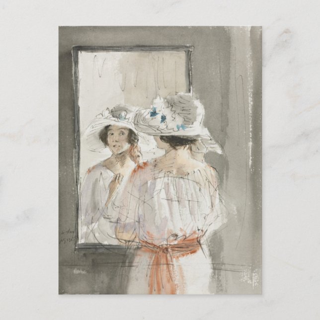 The Mirror by James McBey Postcard (Front)