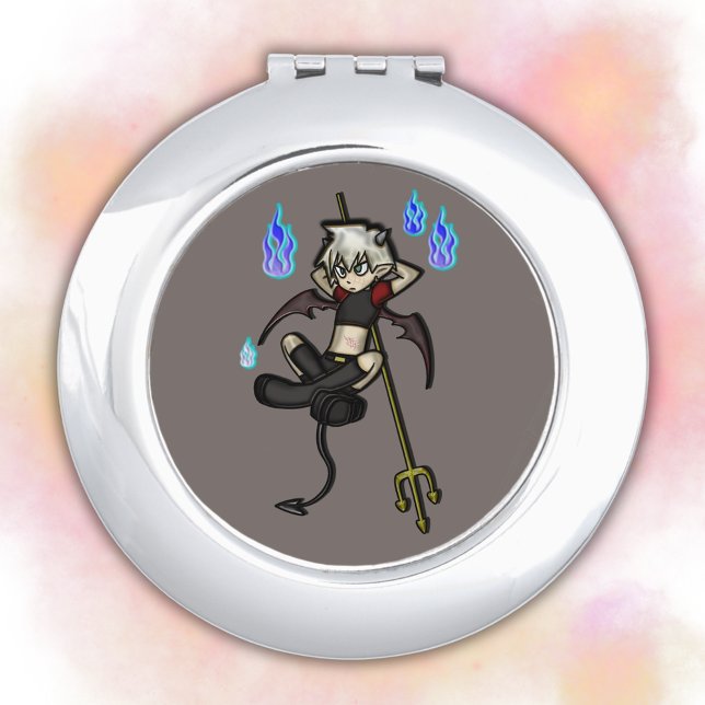 The Mischievous Inferno: Imp of the Underworld Compact Mirror (Creator Uploaded)