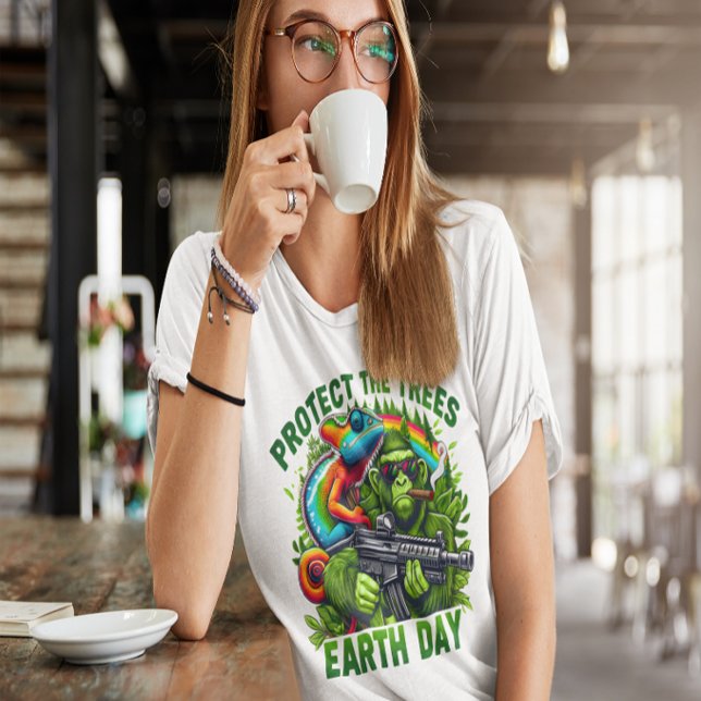 The Mischievous Monkey and the Rainbow Gun T-Shirt (Creator Uploaded)