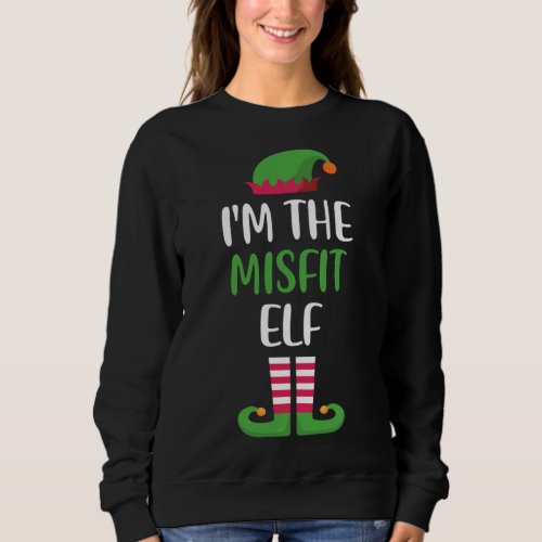 The Misfit Elf Family Matching Christmas Group Fun Sweatshirt