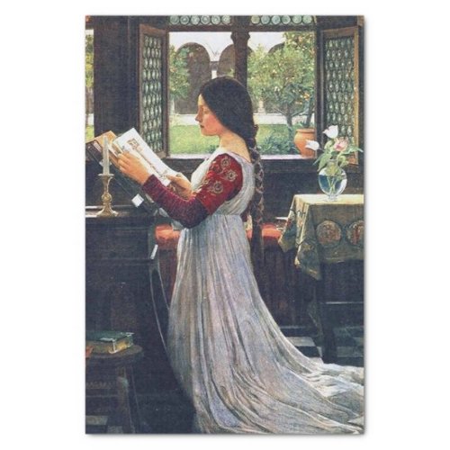 The Missal by John William Waterhouse Decoupage Tissue Paper