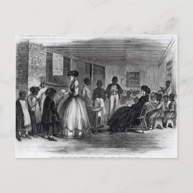 The Misses Cooke's schoolroom Postcard (Front)