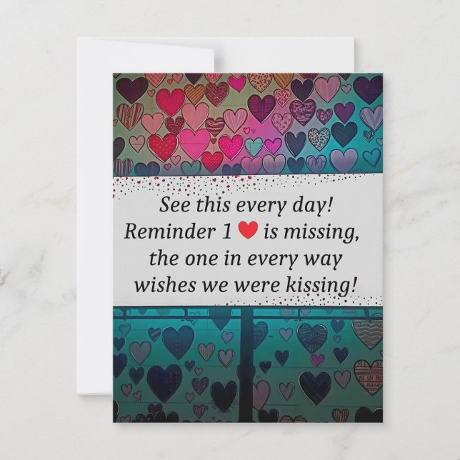 The Missing Heart Loves You Note Card (Front)