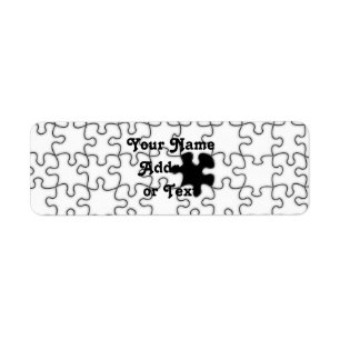 The Missing Puzzle Piece Pattern Label