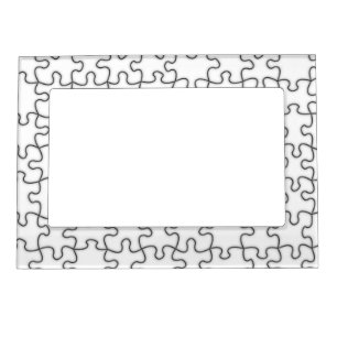 The Missing Puzzle Piece Pattern Magnetic Photo Frame
