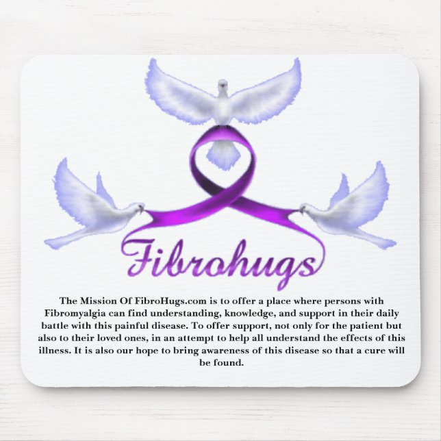 The Mission of Fibrohugs Mouse Pad (Front)
