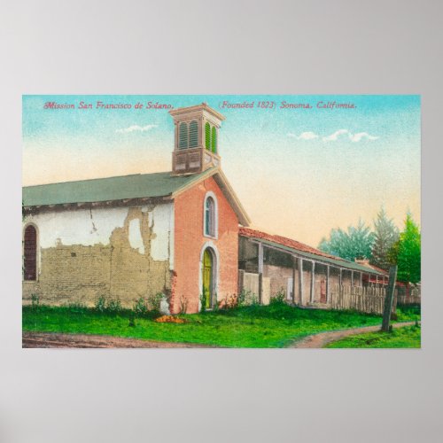 The Mission San Francisco de Solano Poster