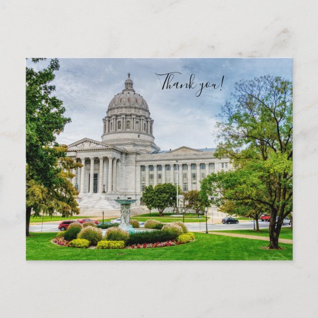 The Missouri Capitol Thank You Postcard (Front)