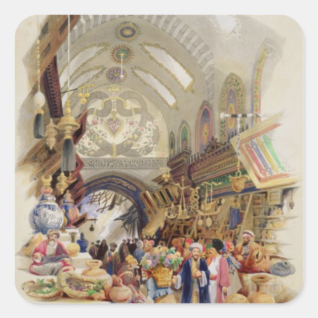 The Missr Tcharsky, or Egyptian Market, in Constan Square Sticker (Front)