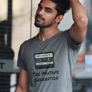 The Mixtape Generation - Retro Cassette Tape T-Shirt