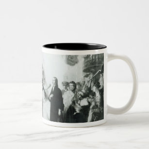 The Mobbing of John Wesley  at Wednesbury Two-Tone Coffee Mug