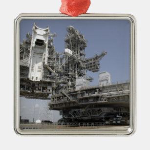 The mobile launcher platform is being moved metal ornament