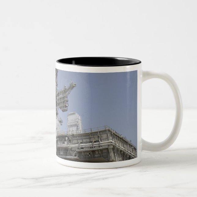 The mobile launcher platform is being moved Two-Tone coffee mug (Right)