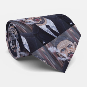 The Mobster Painting by Alfred Fox Neck Tie