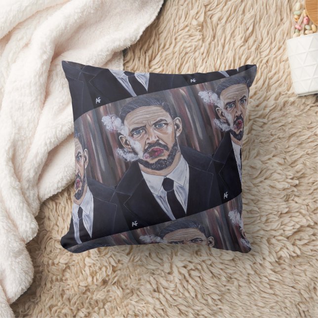 The Mobster Painting by Alfred Fox Throw Pillow (Blanket)
