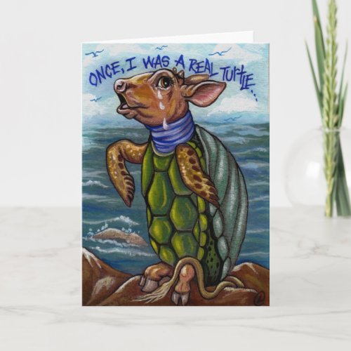 THE MOCK TURTLE Alice in Wonderland Note Card