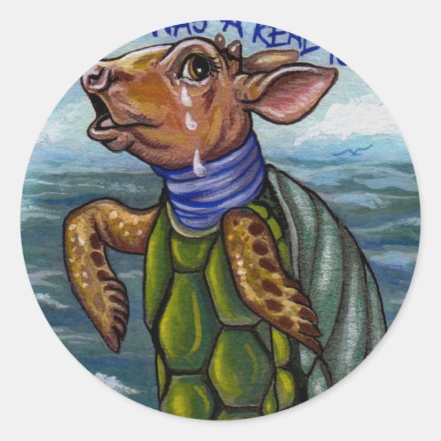 THE MOCK TURTLE Alice in Wonderland Sticker (Front)