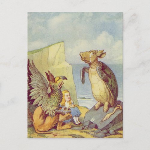 The Mock Turtle and the Gryphon Postcard