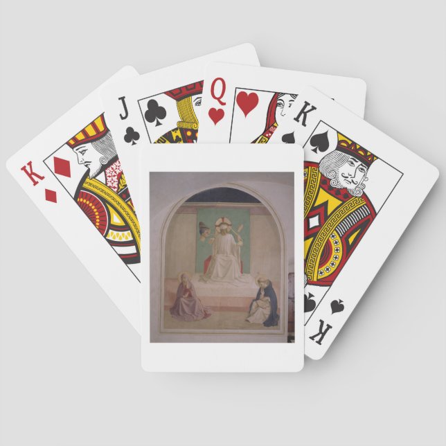 The Mocking of Christ with the Virgin and St. Domi Poker Cards (Back)