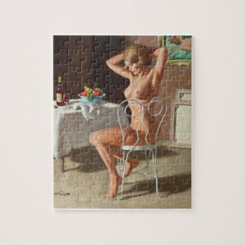 The Model Pin Up Art Jigsaw Puzzle by Pin_Up_Art at Zazzle