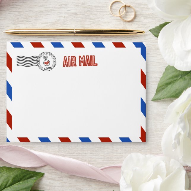 The Modern Airmail Wedding Collection Envelope (Wedding)
