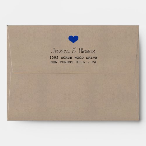 The Modern Blue Bunting Wedding Collection Envelope