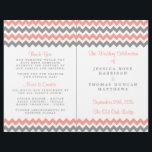 The Modern Chevron Wedding Collection- Pink & Grey<br><div class="desc">Simple yet elegant, the modern chevron wedding collection is a stunning design featuring a lovely zig-zag print in a pink, grey and white color, which is perfect for any modern wedding celebration. These programs can be personalized for your special occasion and would make the perfect order of service for your...</div>