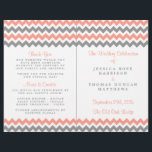 The Modern Chevron Wedding Collection- Pink & Grey<br><div class="desc">Simple yet elegant, the modern chevron wedding collection is a stunning design featuring a lovely zig-zag print in a pink, grey and white color, which is perfect for any modern wedding celebration. These programs can be personalized for your special occasion and would make the perfect order of service for your...</div>