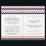 The Modern Chevron Wedding Collection- Pink & Navy<br><div class="desc">Simple yet elegant, the modern chevron wedding collection is a stunning design featuring a lovely zig-zag print in a pink, navy and white color, which is perfect for any modern wedding celebration. These programs can be personalized for your special occasion and would make the perfect order of service for your...</div>