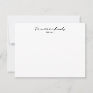 The Modern Family Minimalist Note Card