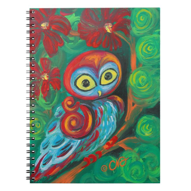 The Modern Painting Owl Notebook (Front)