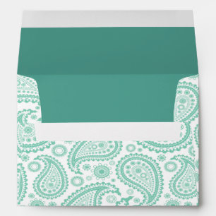 The Modern Paisley Wedding Collection - Green Envelope