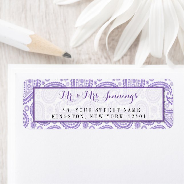 The Modern Paisley Wedding Collection - Purple Label (Insitu)