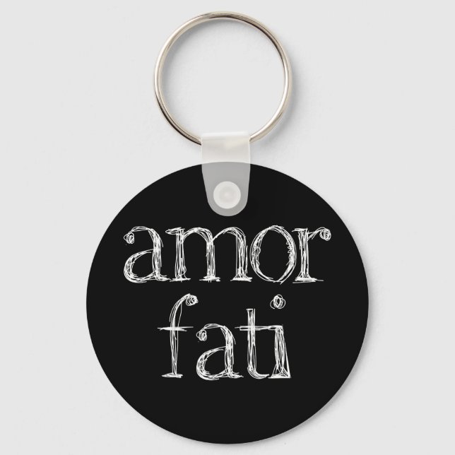 The Modern Philosopher: Amor Fati Keychain (Front)