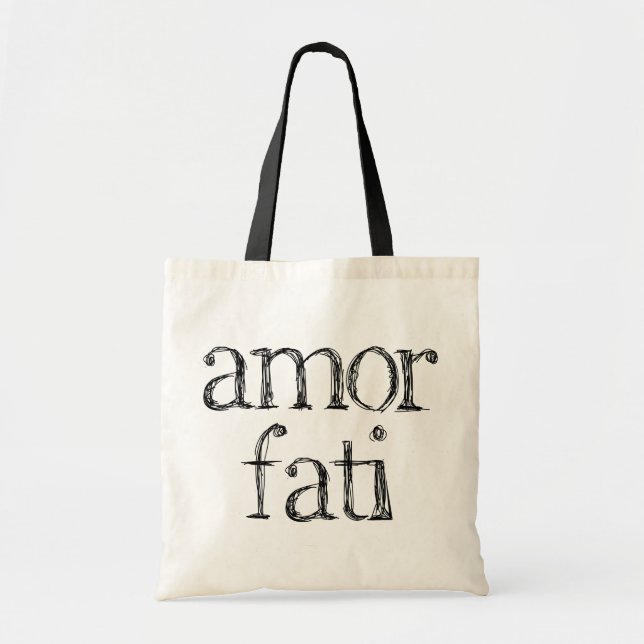 The Modern Philosopher: Amor Fati Tote Bag (Front)