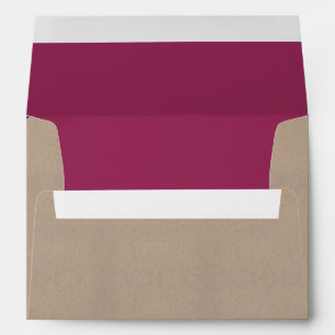 The Modern Pink Bunting Wedding Collection Envelope