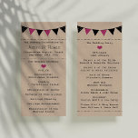 The Modern Pink Bunting Wedding Collection Program<br><div class="desc">The Modern Pink Bunting Wedding Collection - Programs 
 
  VIEW MATCHING ITEMS FOR THIS COLLECTION</div>