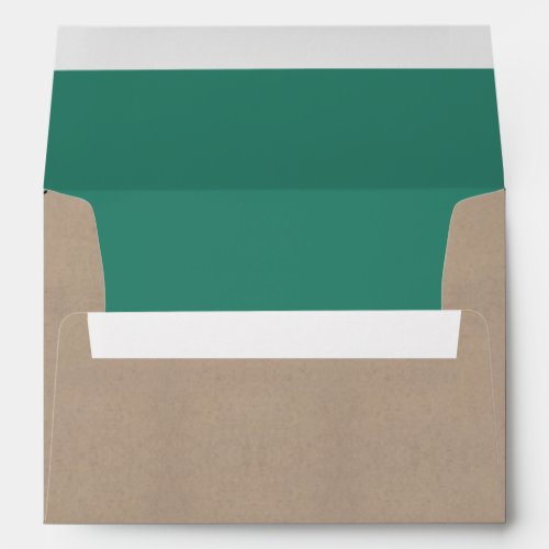 The Modern Turquoise Bunting Wedding Collection Envelope