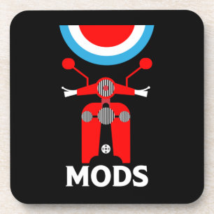 The Mods - Mods And Rockers - British Music Beverage Coaster