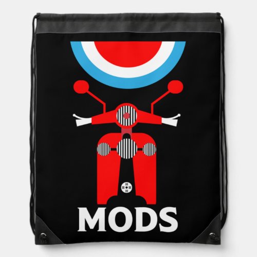 The Mods _ Mods And Rockers _ British Music  Drawstring Bag