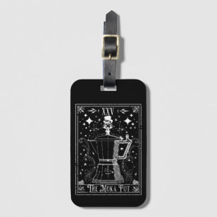 The Moka Pot Coffee Tarot Card Luggage Tag
