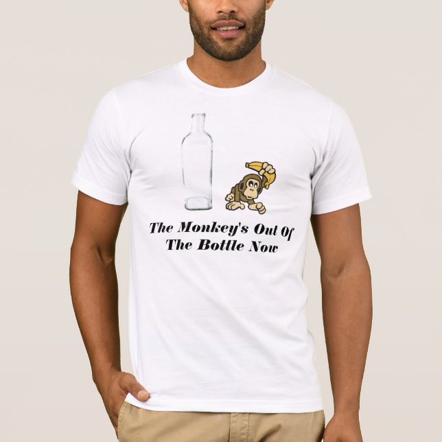 The Mokey's Out Of The Bottle Now T-Shirt (Front)