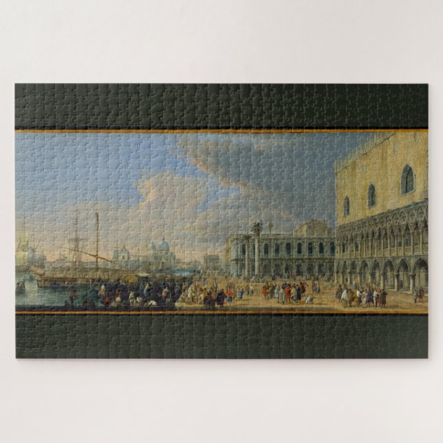 The Molo, Venice, Looking West - Luca Carle Jigsaw Puzzle (Horizontal)