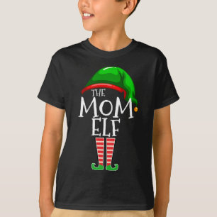 The Mom Elf Family Matching Christmas Gift Mommy T-Shirt