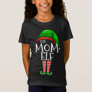 The Mom Elf Family Matching Group Christmas Gift M T-Shirt